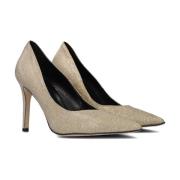 Elegante Gouden Glitter Pump Notre-v , Yellow , Dames