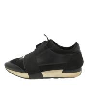 Pre-owned Leather sneakers Balenciaga Vintage , Black , Dames