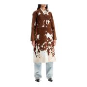 Elegant Pony Hair Gio Coat Saks Potts , Brown , Dames