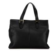 Pre-owned Leather handbags Burberry Vintage , Black , Dames