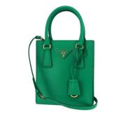 Pre-owned Leather prada-bags Prada Vintage , Green , Dames