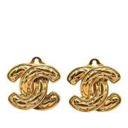 Pre-owned Metal chanel-jewelry Chanel Vintage , Yellow , Dames