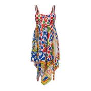 Jurk met Carretto-patroon Dolce & Gabbana , Multicolor , Dames