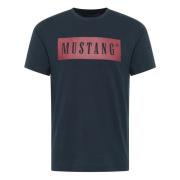 Austin Korte Mouw Shirt Mustang , Blue , Heren