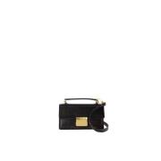 Zwarte Leren Venezia Kleine Tas Golden Goose , Black , Dames