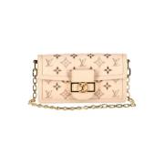 Pre-owned Leather handbags Louis Vuitton Vintage , Beige , Dames