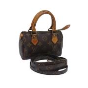 Pre-owned Canvas louis-vuitton-bags Louis Vuitton Vintage , Brown , Da...