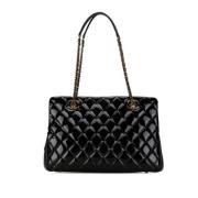 Pre-owned Leather chanel-bags Chanel Vintage , Black , Dames