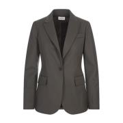 Groene Wollen Blazer Jas P.a.r.o.s.h. , Green , Dames