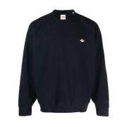 Blauwe Crew Neck Sweatshirt met Polartec™ Finish Danton , Blue , Heren