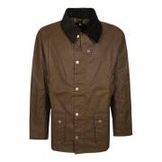 Gewaxte Hooded Jacket Base Barbour , Brown , Heren