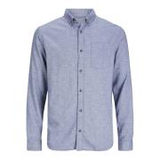 Klassiek Overhemd Lange Mouwen Jack & Jones , Blue , Heren