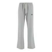 Grijze Katoenmix Track Broek Palm Angels , Gray , Heren