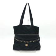 Pre-owned Leather chanel-bags Chanel Vintage , Black , Dames