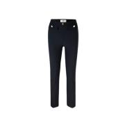 Rechte Lijn Broek Elisabetta Franchi , Black , Dames