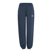 Relaxed Fit Sweatpants Zwart Iris Ball , Blue , Dames