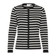 Gestreepte Vest Zwart Mila Stripe Saint Tropez , Black , Dames