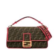 Pre-owned Canvas fendi-bags Fendi Vintage , Brown , Dames