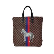 Pre-owned Canvas louis-vuitton-bags Louis Vuitton Vintage , Brown , Da...