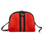 Pre-owned Suede crossbody-bags Gucci Vintage , Red , Dames