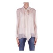 Room Blouse met Band Detail H2O , Beige , Dames