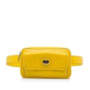 Pre-owned Leather crossbody-bags Gucci Vintage , Yellow , Dames