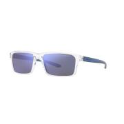 Stijlvolle zonnebril Crystal/Light Blue Grey Arnette , Blue , Heren