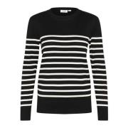 Gestreepte Pullover Trui Zwart Mila Stripe Saint Tropez , Black , Dame...