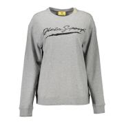 Stijlvol grijs sweatshirt met contrastdetail Plein Sport , Gray , Dame...