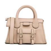 Pre-owned Leather handbags Chloé Pre-owned , Beige , Dames