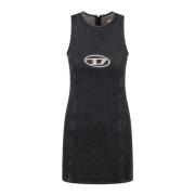 Korte Jurk met Uitsparingen Diesel , Gray , Dames