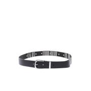 Zwart Canvas Riem Stijlvol en Diesel , Black , Heren