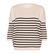 Gestreepte Oversized Pullover Trui Saint Tropez , Gray , Dames