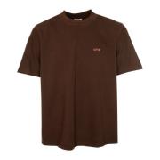 Tulip T-Shirt met Label Stitching Arte Antwerp , Brown , Heren