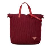 Pre-owned Nylon prada-bags Prada Vintage , Red , Dames