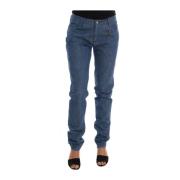 Elegante Boy Fit Blue Wash Jeans Costume National , Blue , Dames