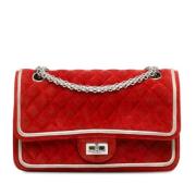 Pre-owned Suede chanel-bags Chanel Vintage , Red , Dames