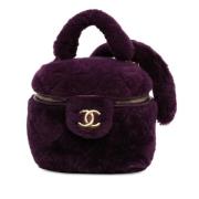 Pre-owned Fur handbags Chanel Vintage , Purple , Dames