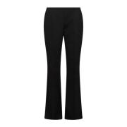 Geplooide wijde pijp broek Ermanno Scervino , Black , Dames