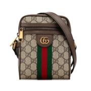 Pre-owned Fabric crossbody-bags Gucci Vintage , Beige , Dames