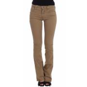 Beige Straight Leg Mode Jeans Costume National , Beige , Dames