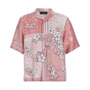 Bloemen Bandana Bowling Shirt Roze Amiri , Pink , Heren