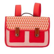 Pre-owned Canvas backpacks Hermès Vintage , Red , Dames