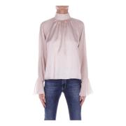 Roomwitte Knoopblouse H2O , Beige , Dames