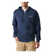 Volledige Rits Hoodie MC2 Saint Barth , Blue , Heren