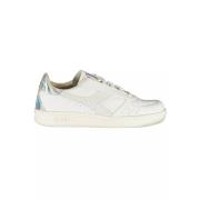 Witte Vetersneakers met Logo-Accent Diadora , White , Dames