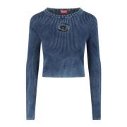 Anker Crew Neck Longsleeve T-shirt Diesel , Blue , Dames