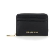 Zwarte Portemonnee met Munt- en Kaarthouder Michael Kors , Black , Dam...