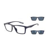 Blauw Transparante Zonnebril Emporio Armani , Blue , Unisex