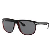 Vierkante Oversized Zonnebril Boyfriend Stijl Ray-Ban , Black , Unisex